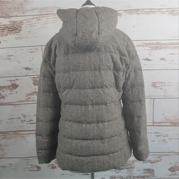 Vintage Y2K Moncler Brown Label Wool Down Glen Plaid Puffer Coat 2 = M - Picture 3 of 16